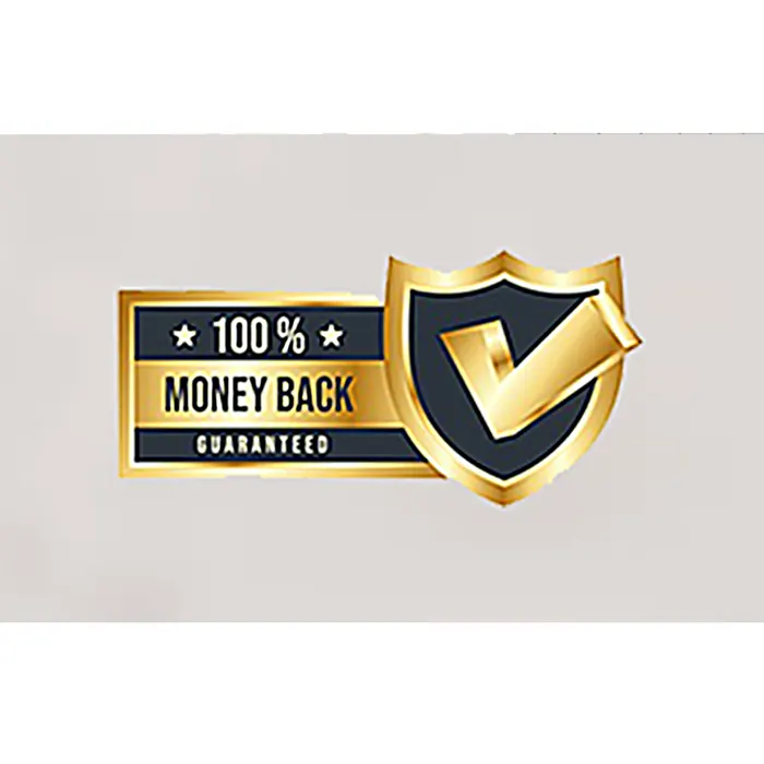 100% money back guaranteed